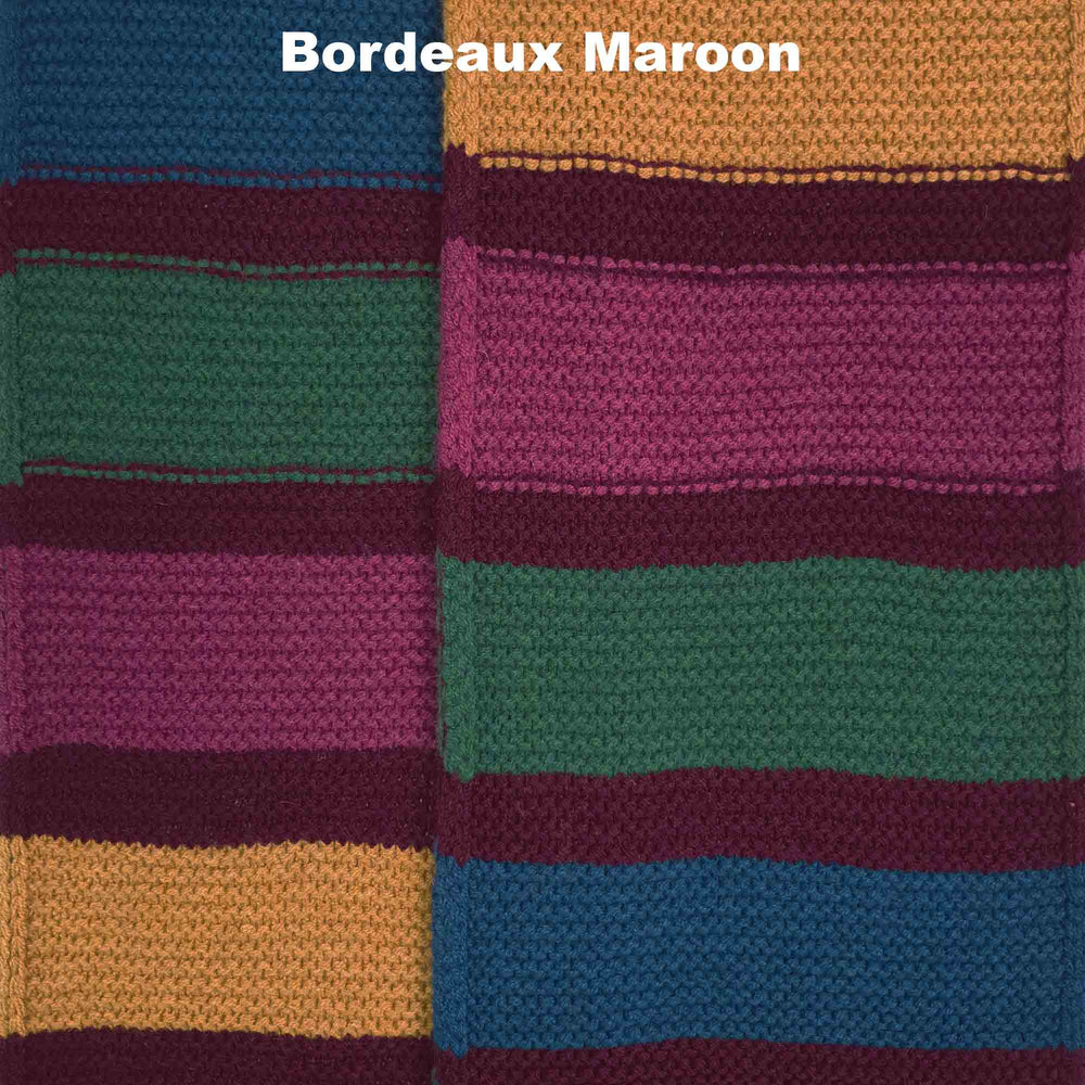 SCARVES - CRACKER - PREMIUM AUSTRALIAN LAMBSWOOL - Bordeaux Maroon - 