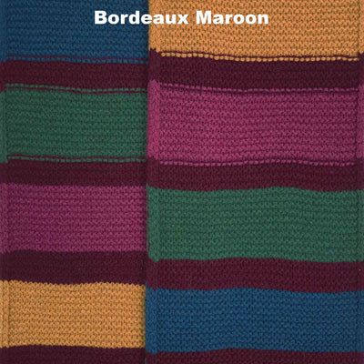 SCARVES - CRACKER - PREMIUM AUSTRALIAN LAMBSWOOL - Bordeaux Maroon - 