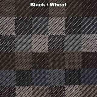 SCARVES - PATCH - MERINO - Black / Wheat Brown -