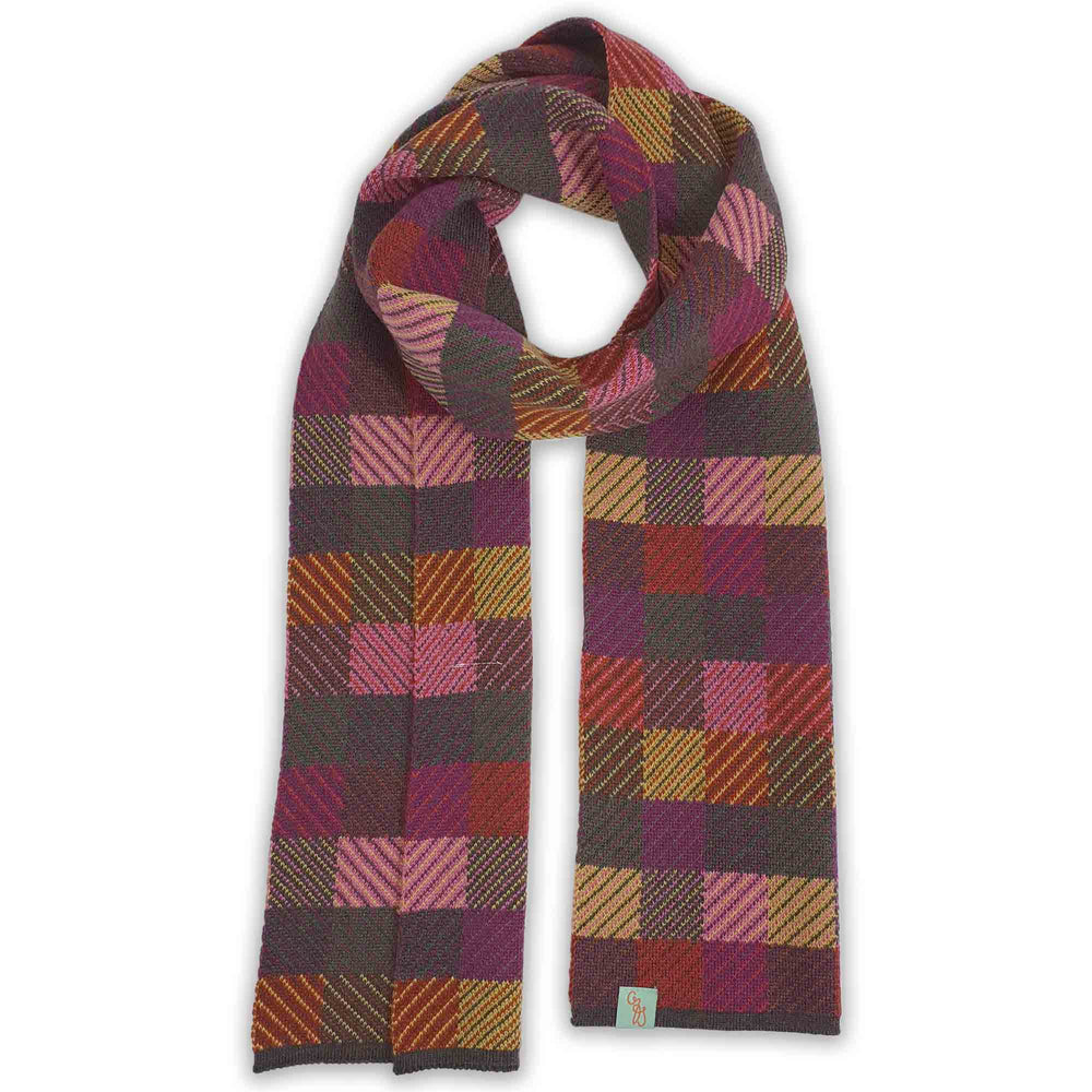 SCARVES - PATCH - EXTRA FINE MERINO WOOL - Hickory/Bronze - 
