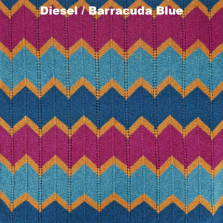 SCARVES - ZIPLOCK - LAMBSWOOL - Diesel / Barracuda Blue -