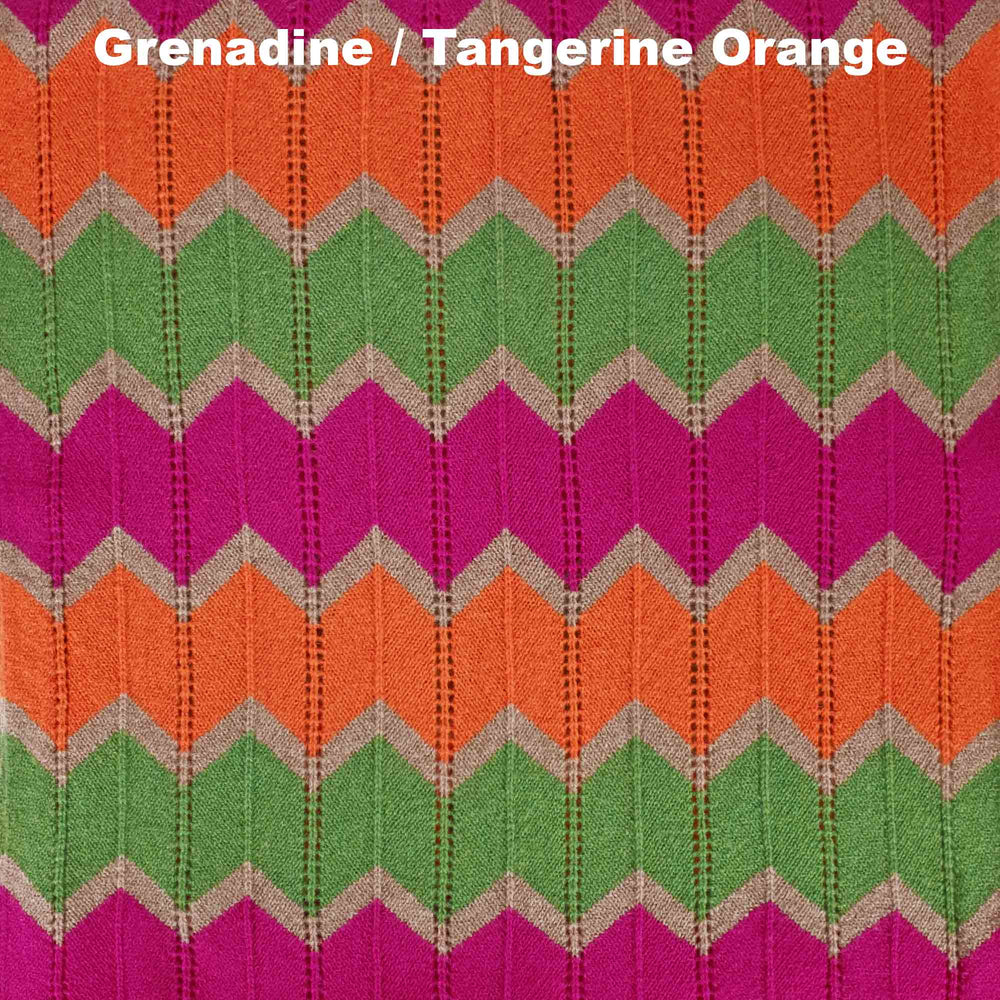 SCARVES - ZIPLOCK - PREMIUM AUSTRALIAN LAMBSWOOL - Grenadine / Tangerine Orange - 
