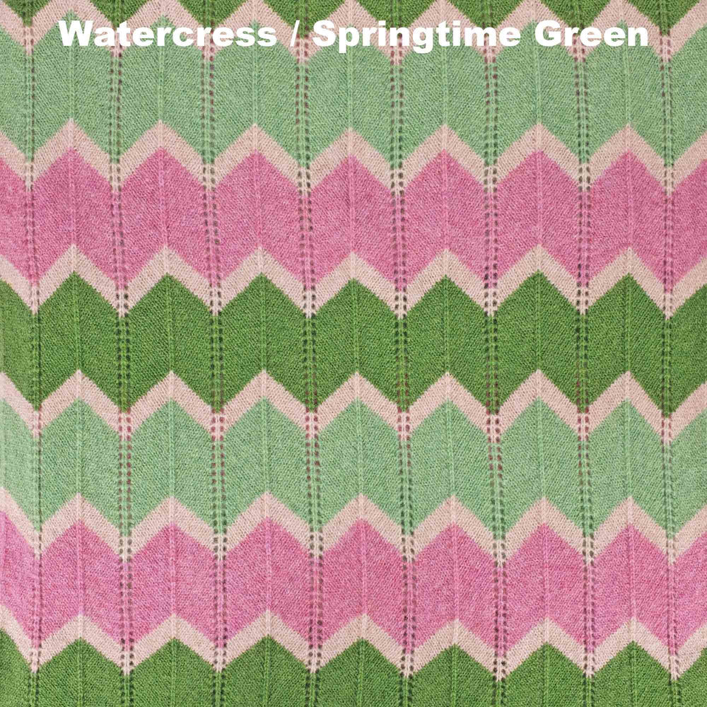 SCARVES - ZIPLOCK - PREMIUM AUSTRALIAN LAMBSWOOL - Watercress / Springtime Green - 