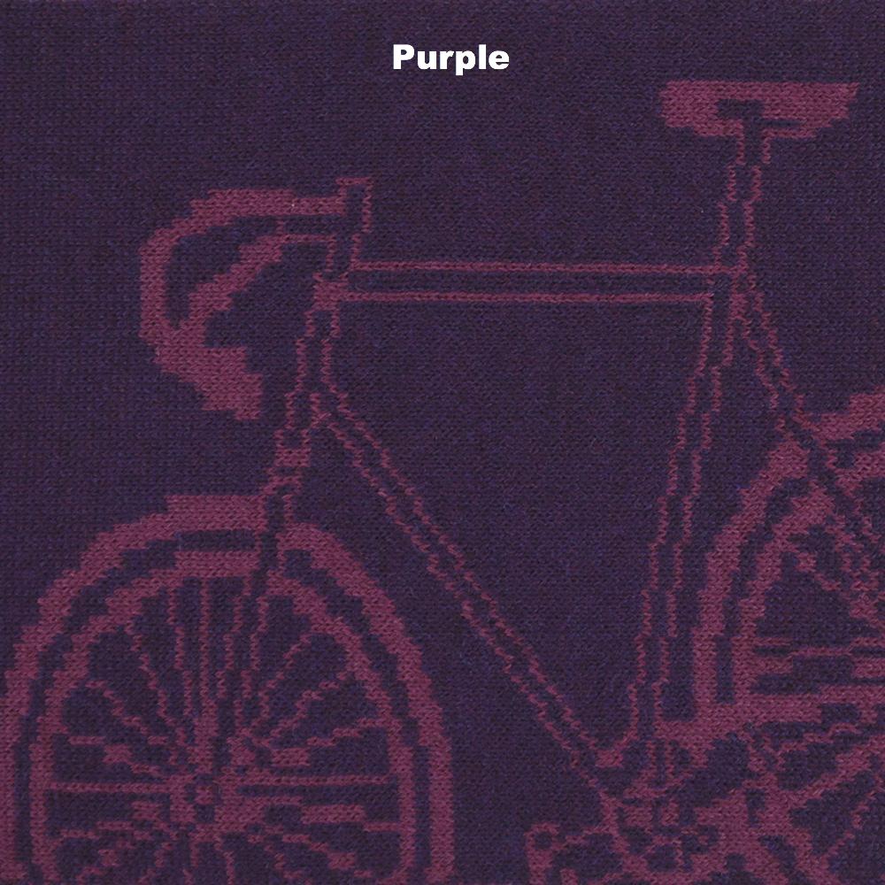 SCARVES - BIKE - EXTRA FINE MERINO WOOL - Purple - 