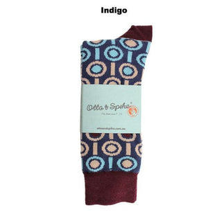 SOCKS - DRIZZLE - AUSTRALIAN COTTON - Indigo - S / 2-8