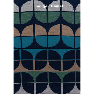 BLANKETS - TULIP - WOOL - Extra Small - Indigo / Camel