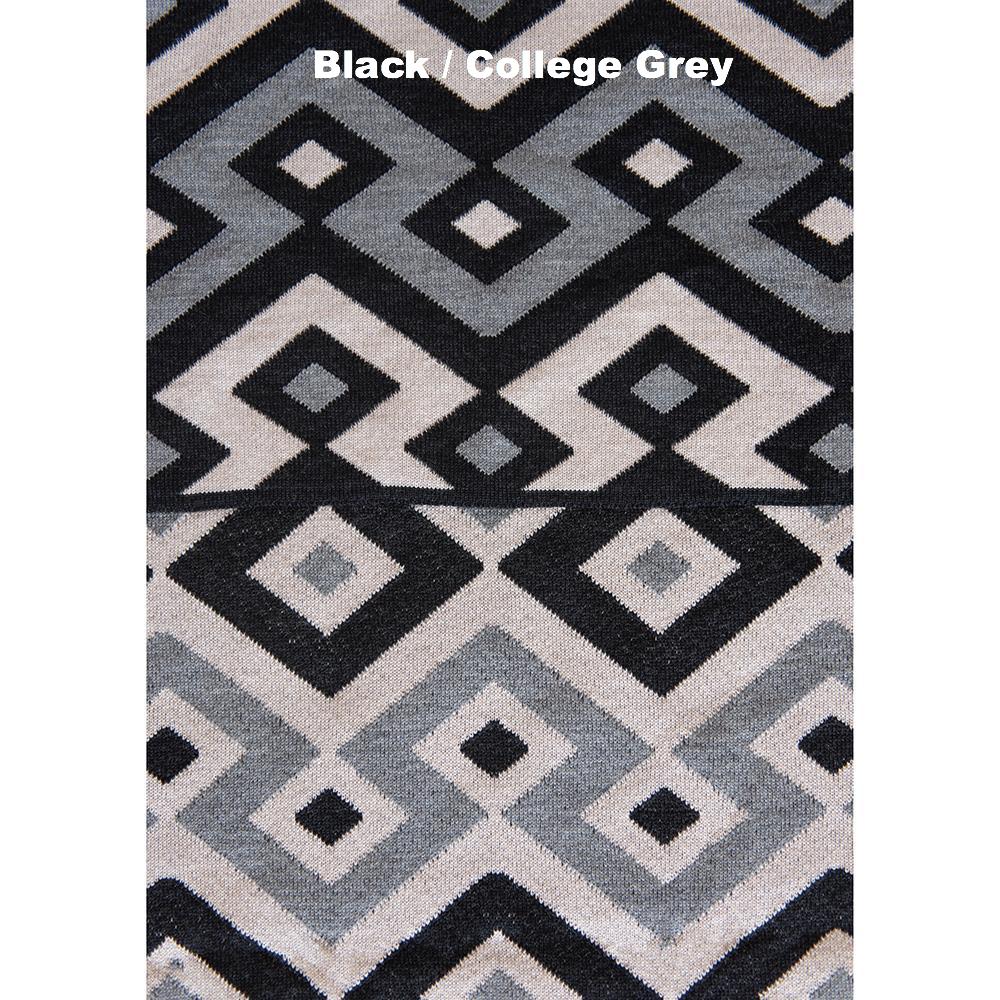 BLANKETS - JIGGLE - WOOL BLANKETS - Black / College Grey - Extra Small