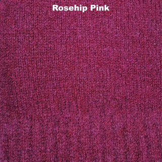 GLOVES - FAGINS - FINGERLESS - LAMBSWOOL - Rosehip Pink -