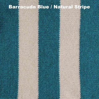 HOTTIE - HOT WATER BOTTLE COVERS - LAMBSWOOL - Barracuda Blue / Natural - Stripe -