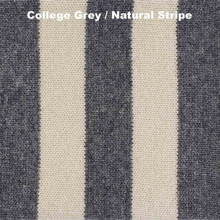 HOTTIE - HOT WATER BOTTLE COVERS - LAMBSWOOL - College Grey / Natural - Stripe -