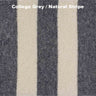 College Grey / Natural - Stripe