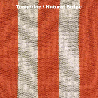 HOTTIE - HOT WATER BOTTLE COVERS - LAMBSWOOL - Tangerine Orange / Natural - Stripe -