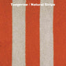 Tangerine Orange / Natural - Stripe