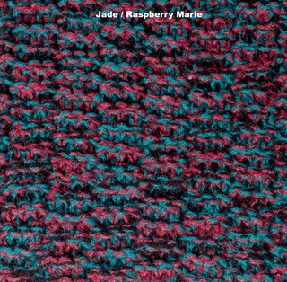 SCARVES - MUMBO JUMBO - LAMBSWOOL - Jade / Raspberry Marle -