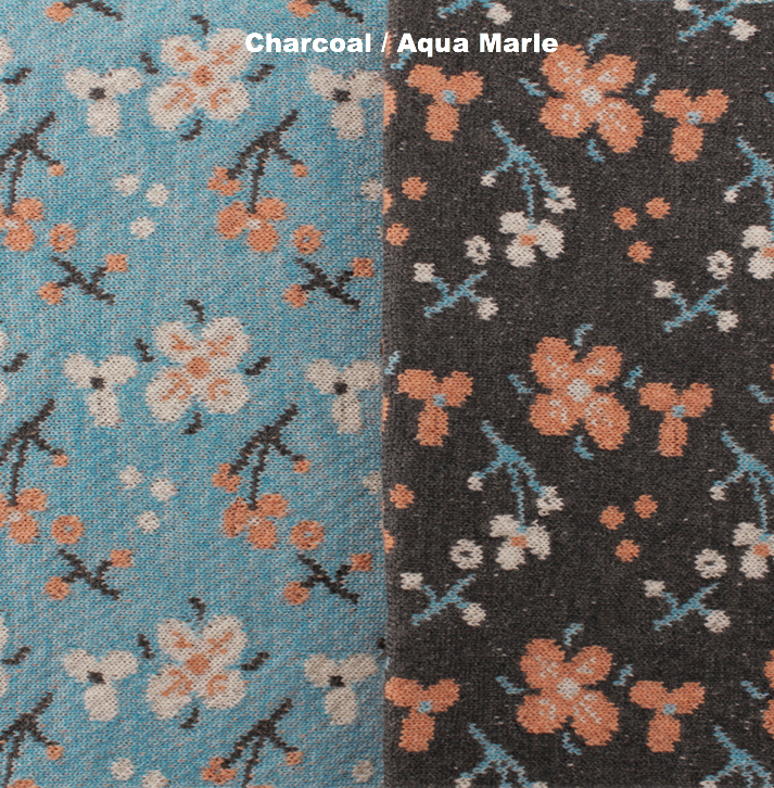 BLANKETS - CHERRY BOMB - MERINO - Charcoal / Aqua Marle - Extra Small