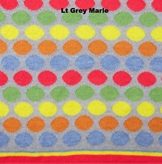 PERSONALISED BLANKETS - RAINBOW LOVE - MERINO - Lt Grey Marle - Extra Small