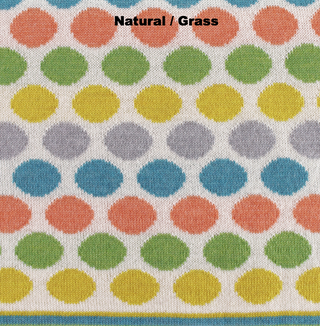 PERSONALISED BLANKETS - RAINBOW LOVE - MERINO - Natural / Grass Green - Extra Small