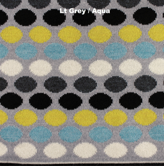 PERSONALISED BLANKETS - RAINBOW LOVE - MERINO - Lt Grey / Aqua Marle - Extra Small