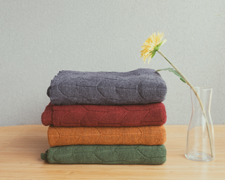 SCARVES - TULIP FIELDS - MERINO - -