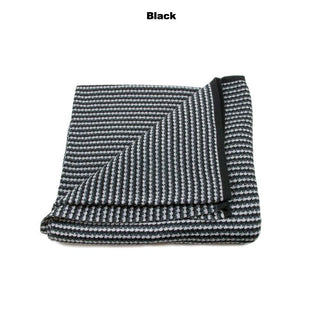 BLANKETS - NANNA’S KNOTS - BABY BLANKETS - Black / Charcoal / Light Grey / Marle - Extra Small