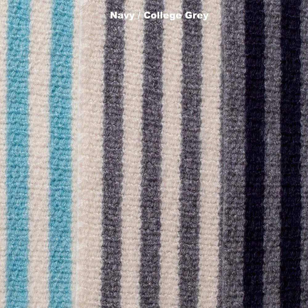 SCARVES - SHE'LL STOP TRAFFIC - LAMBSWOOL - Navy / College Grey - 