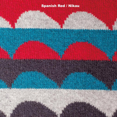 SCARVES - THEM - LAMBSWOOL - Spanish Red / Nikau - 