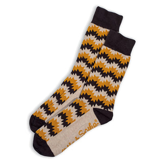 SOCKS - STARSTRUCK - AUSTRALIAN COTTON - Charcoal / Oatmeal - S / 2-8