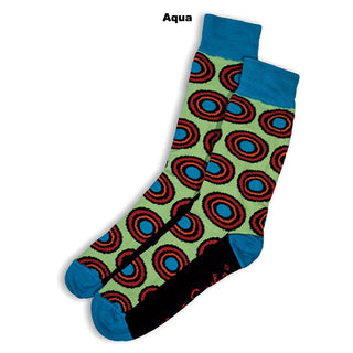 SOCKS - TARGET - AUSTRALIAN COTTON - Aqua - S / 2-8