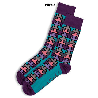 SOCKS - TEE OFF - AUSTRALIAN COTTON - Purple - S / 2-8